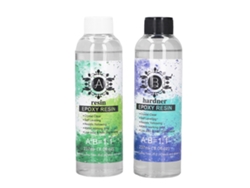 Kit De Pegamento Transparente De Resina Epoxi Ab Para Moldes De Bricolaje, Revestimientos De Mesas Con Efecto Río Y Fundición, Fácil De Mezclar.