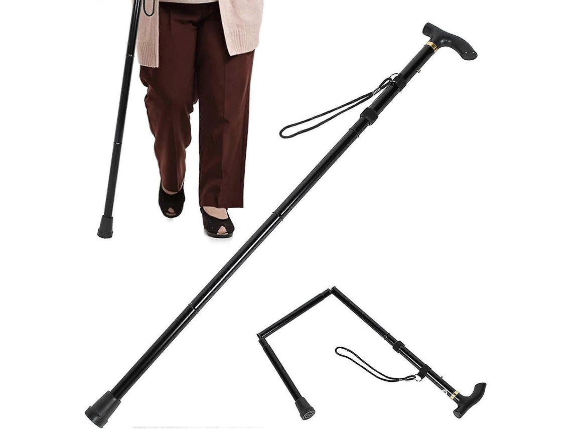Bastón para hombres y mujeres, ajustable y plegable, ligero e ideal como regalo.