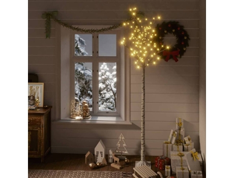 Árbol de Navidad VIDAXL 328684 (220 cm - Plástico - Blanco)
