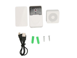 Timbre De Puerta Wifi Con Vídeo, Voz Bidireccional, Detección De Movimiento Y Visión Nocturna Para Hogar