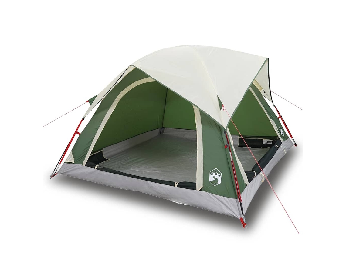 Tienda de campaña 4 personas VIDAXL impermeable verde