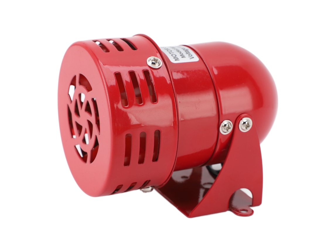 Sirena zumbadora con bocina de motor, 110 decibeles, mini sirena estroboscópica de advertencia eléctrica, sonido de bocina, alarma zumbadora para fábricas, escuelas, ranchos, hogar, CA 110 V, 102 x 75 mm 0.