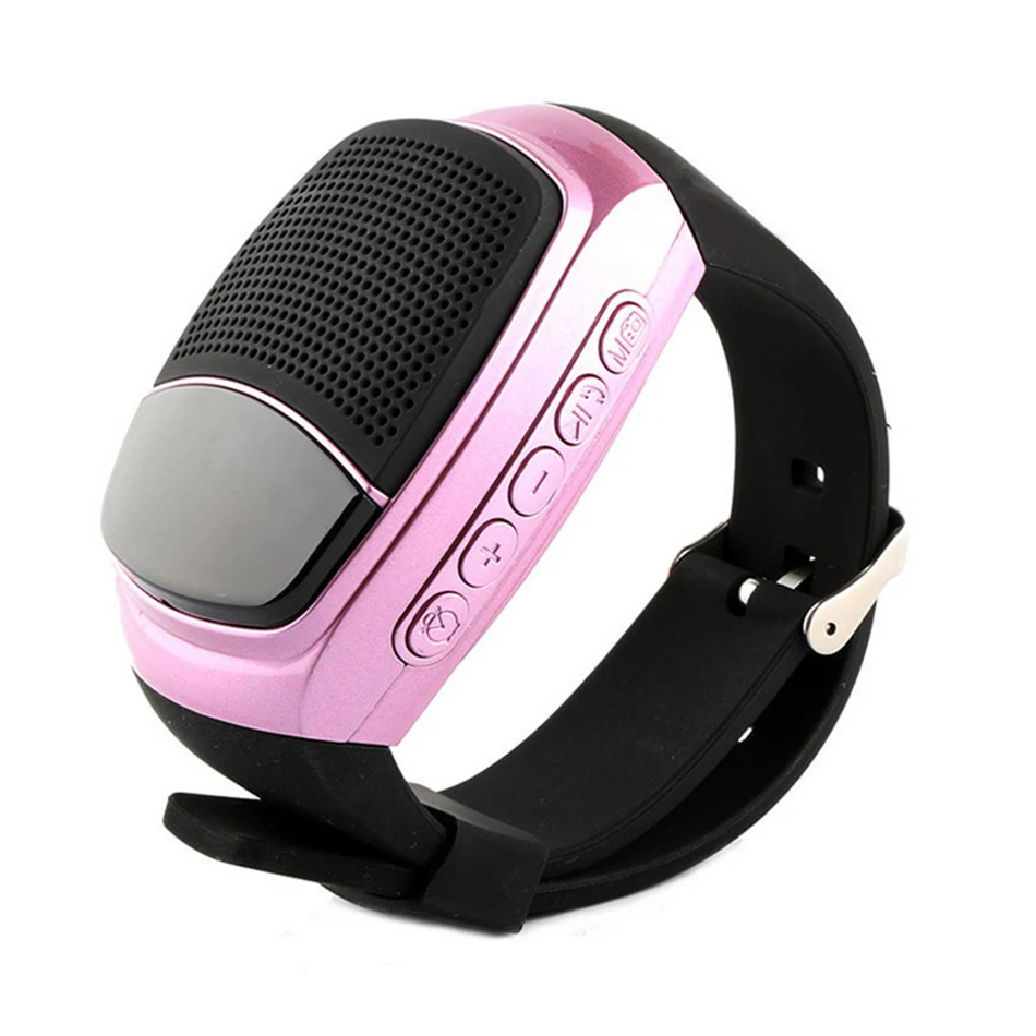 (rosa) Reloj De Pulsera Bluetooth Para Correr Con Altavoz, Funciones De Música Deportiva Y Radio Fm, Compatible Con Tarjeta De Memoria Tf.