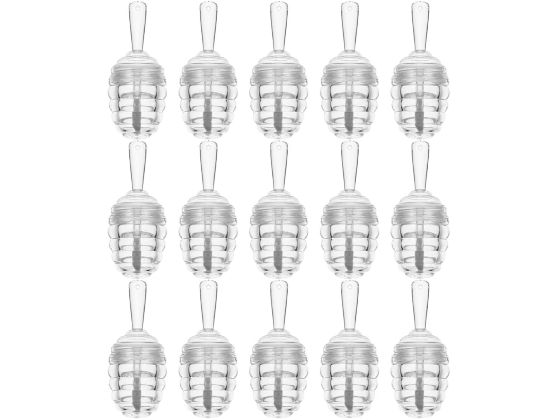 Set De 15 Bálsamos Labiales Reutilizables Y Recargables De Plástico Con Forma De Tarro De Miel De Nuobesty
