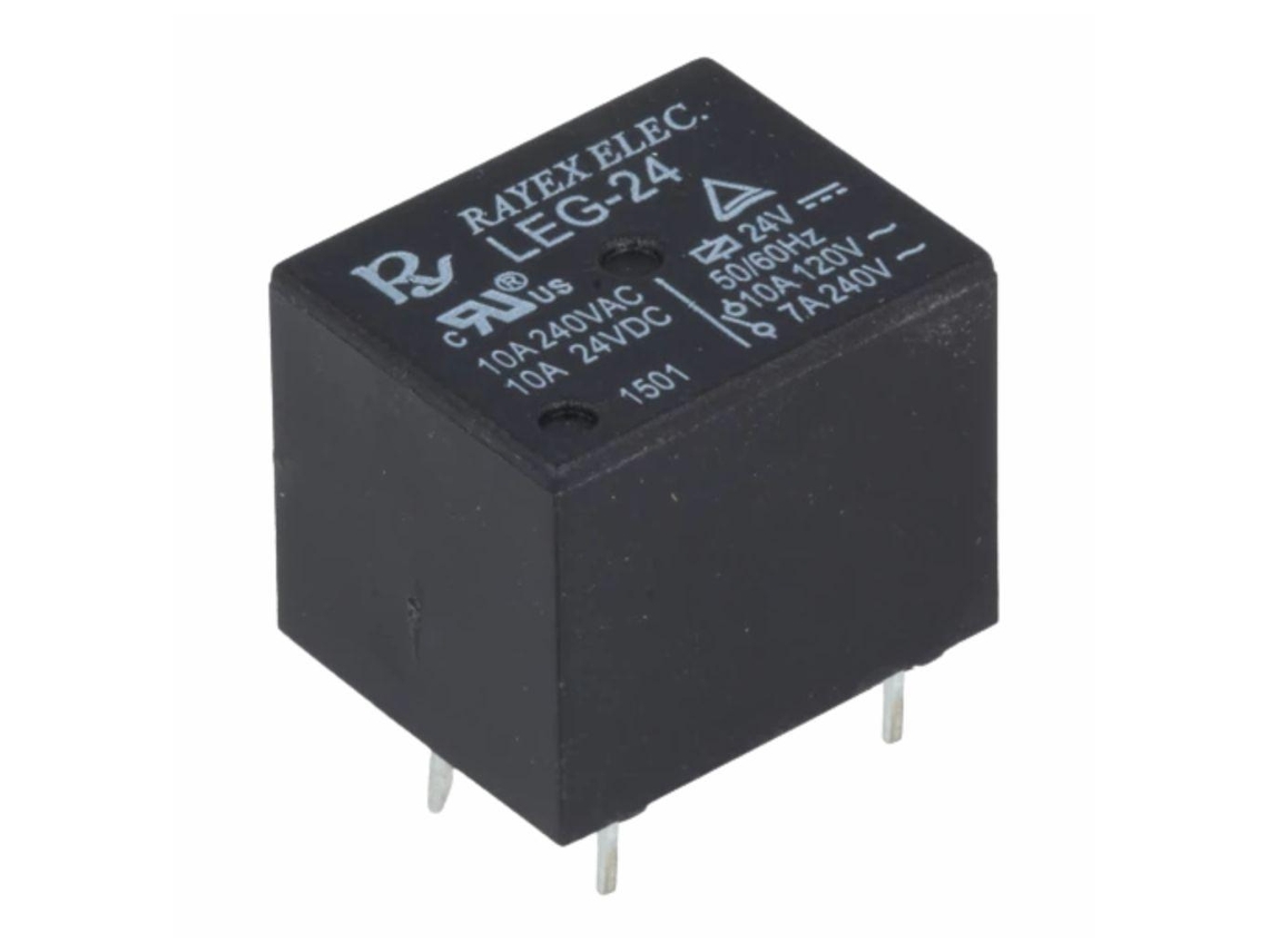Relé SPDT de 24 V CC y 10 A