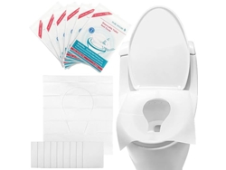 Fundas Desechables Para Asientos De Inodoro, Paquete De 60 Unidades, Lavables, De Material De Papel Ligero Y Resistente, Para Baños Públicos