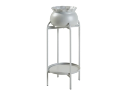 Soporte para plantas Altena 2 niveles Metal [EN.CASA] 81x40x40 cm - Gris claro