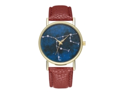 Reloj De Pulsera Unisex De Cuarzo Con Correa De Cuero Sintético, Estilo Moderno, Zhoulianfa (café).