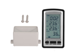 Pluviómetro Digital Inalámbrico Con Transmisión Rcc, Medición De Temperatura Interior/exterior Para El Hogar.