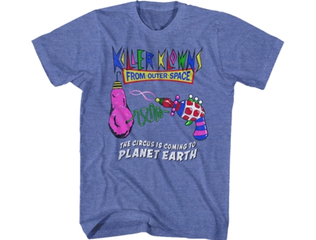 Camiseta Unisexo DEEPSTONE Circus Is Coming To Planet Earth Killer Klowns From Outer Space brezo real (M)