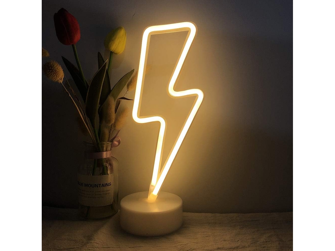 Letreros de neón innovadores, alimentados por batería o USB, decoración LED blanca cálida para iluminar tus momentos especiales