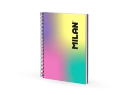 Cuaderno A4, tapa dura, encuadernación en espiral, Milan Sunset, diseño de cuadrícula, 120 páginas, 95 g/m², 57143e120sn
