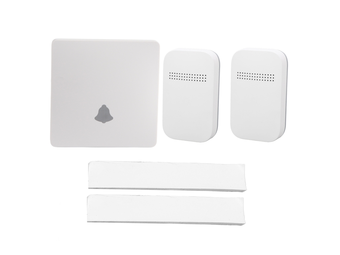 Timbre Inalámbrico Sin Batería Autoalimentado Impermeable Ip68 433mhz Placa Interruptor 86 Ac Pager Cuidador