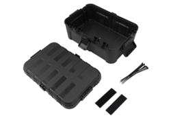 Caja De Conexiones De Cables Impermeable Ip54, De Gran Capacidad, Para Uso En Exteriores, Color Negro.