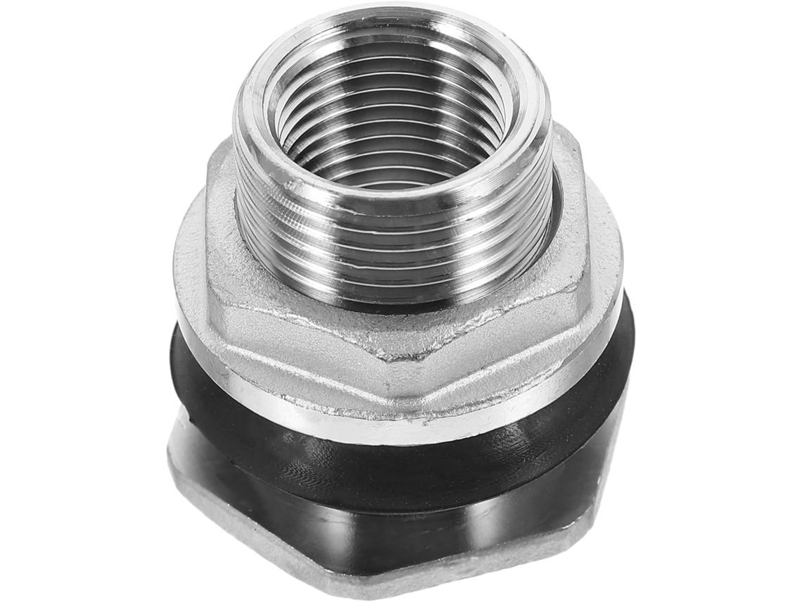 Adaptador De Acero Inoxidable Para Tanques De Agua En Pulgadas, Ideal Para Piscinas Y Acuarios.