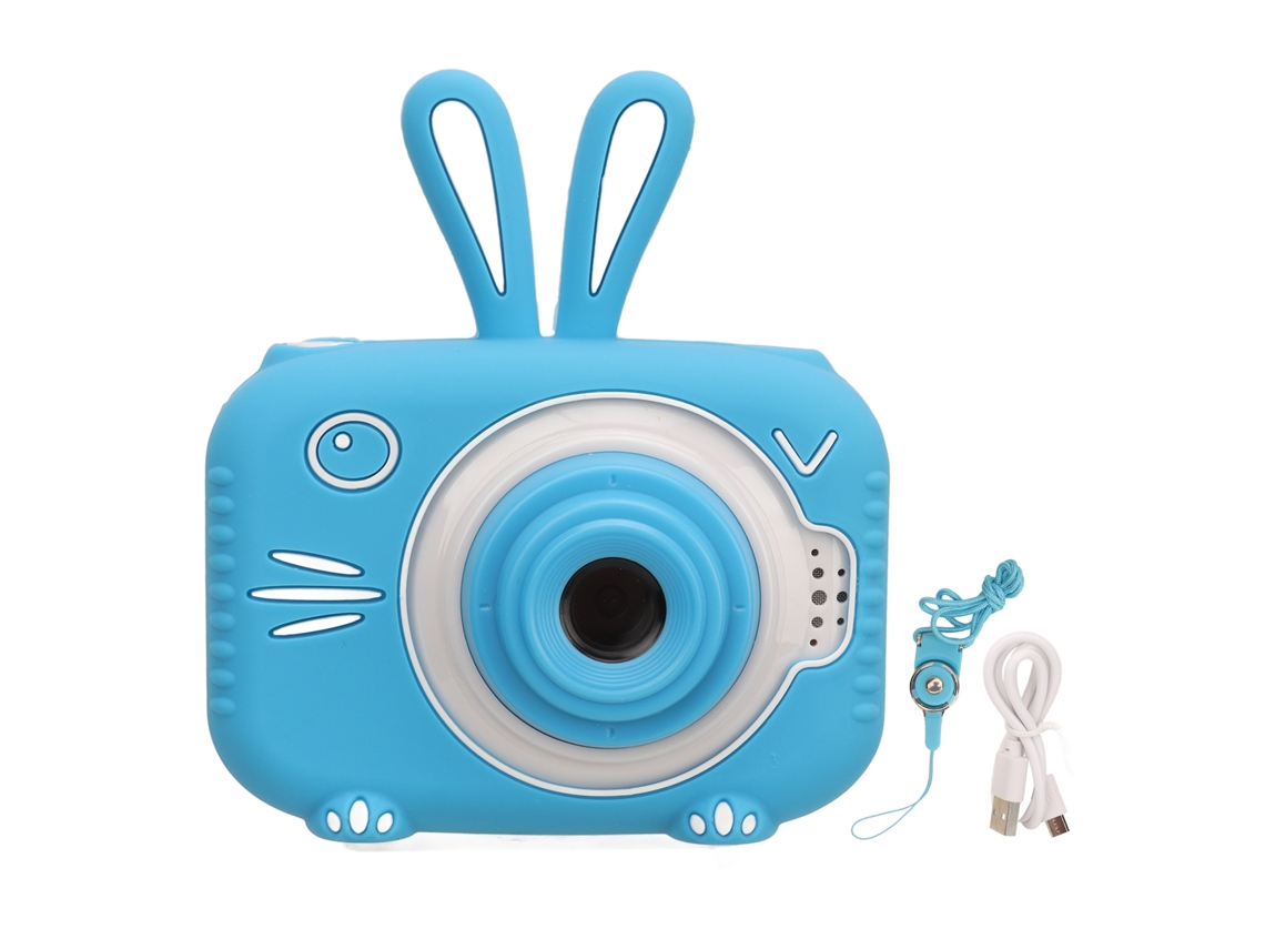 Cámara Digital Para Niños 1080p Con Pantalla De 2 Pulgadas Juguete Regalo Para Niños Y Niñas H2 Conejo Azul