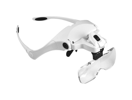 Auriculares preamplificados de lupa para coser, leer, reparar relojes de joyería y manualidades, lupa de manos libres