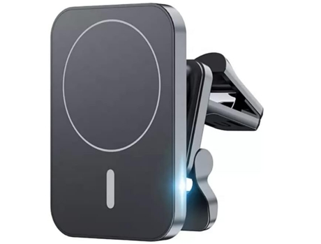 Cargador Rápido Qi Coche Teléfono Ventilación Aire para Apple CHRONUS Negro