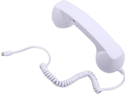 Auricular Telefónico Retro Tipo C, Auricular Con Cable Con Micrófono Con Cancelación De Ruido Y