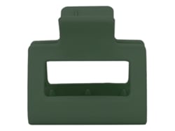 Pinza Para Pelo Cuadrada De Plástico Con Agarre Fuerte, Clips De Mandíbula Para Peinado, Verde Ejército, Para Niñas Y Mujeres