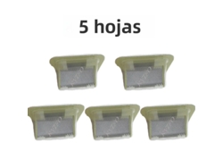 Cuchillas de repuesto de alta calidad para afeitadoras eléctricas y recortadoras de barba. (5 cuchillas)