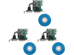 Tarjeta Adaptadora Controladora De 2 Puertos 3x Pci-e Express Dual Serial Db9 Rs232 Verde