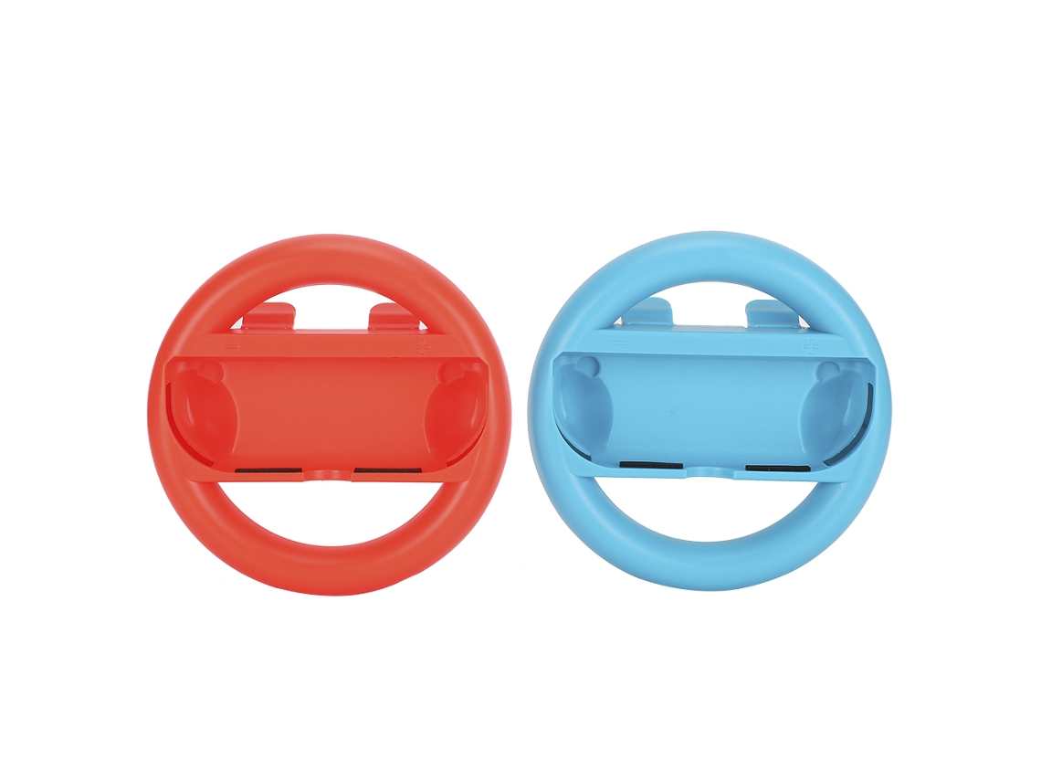 Volante Controle Mango Para Mario Kart Nintendo Switch Racing Game Steering Wheel Grip Vermelho Azul