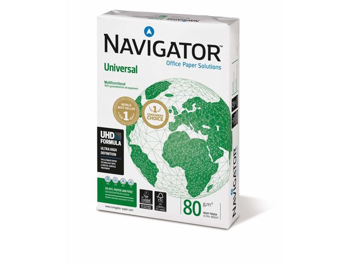 Papel de Impresora NAVIGATOR Universal - 500 hojas A4 80gr (1 unidad)