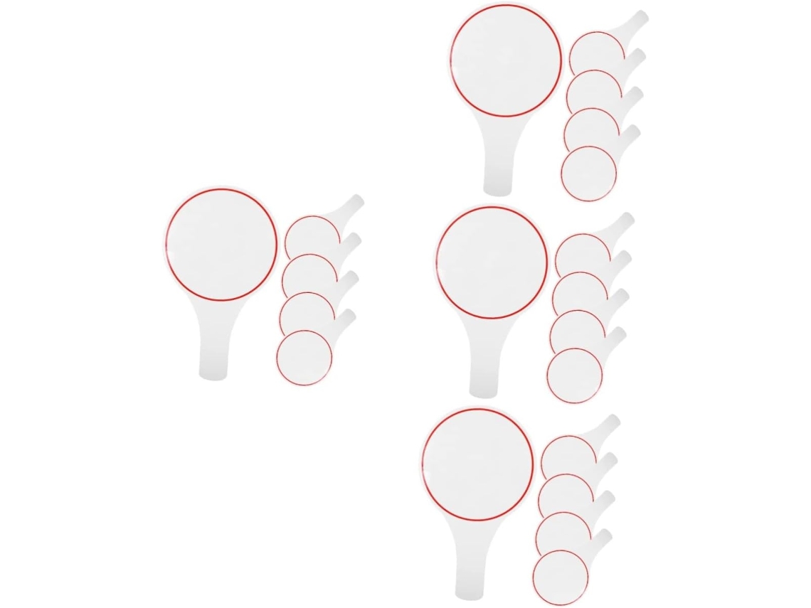 Juego De 4 Piezas De Pizarras Blancas Portátiles Para Subastas, Ideales Para Estudiantes Y Profesores - Uso Versátil