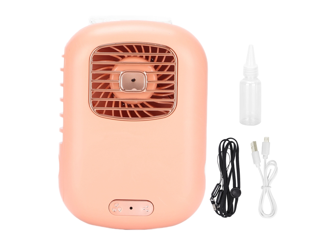 Ventilador portátil con ventilación y spray humectante