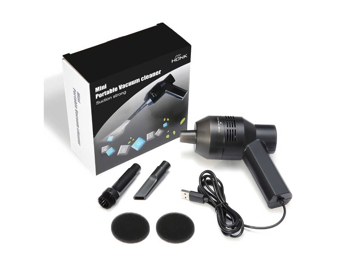 SIURN Mini Aspirador Portátil Recargable USB Negro (21 x 14 cm)