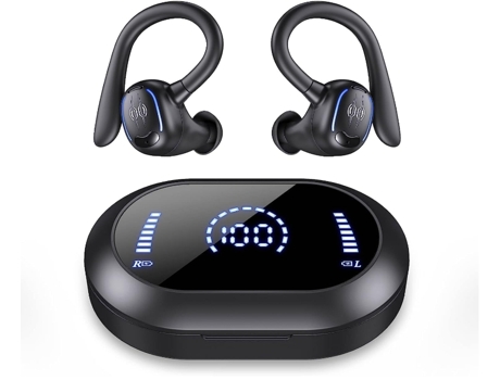 Auriculares sin cables Bluetooth con 50 horas de reproducción, Ear Buds 5.3 Dual Power Display, deportivos para correr CHRONUS