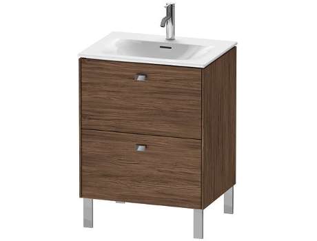 Pedestal de lavabo DURAVIT Brioso vertical 62,0 x 47,9 cm 2 cajones incl. recorte de sifón y delantal para lavabo Viu 234463