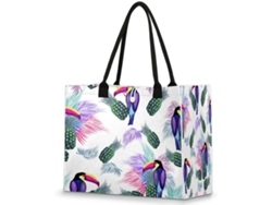 Bolso Mano Grande Tropicallife Forma Tucán Hoja Piña Para Mujeres Niñas Bolso Hombro Compras Trabajo Gimnas