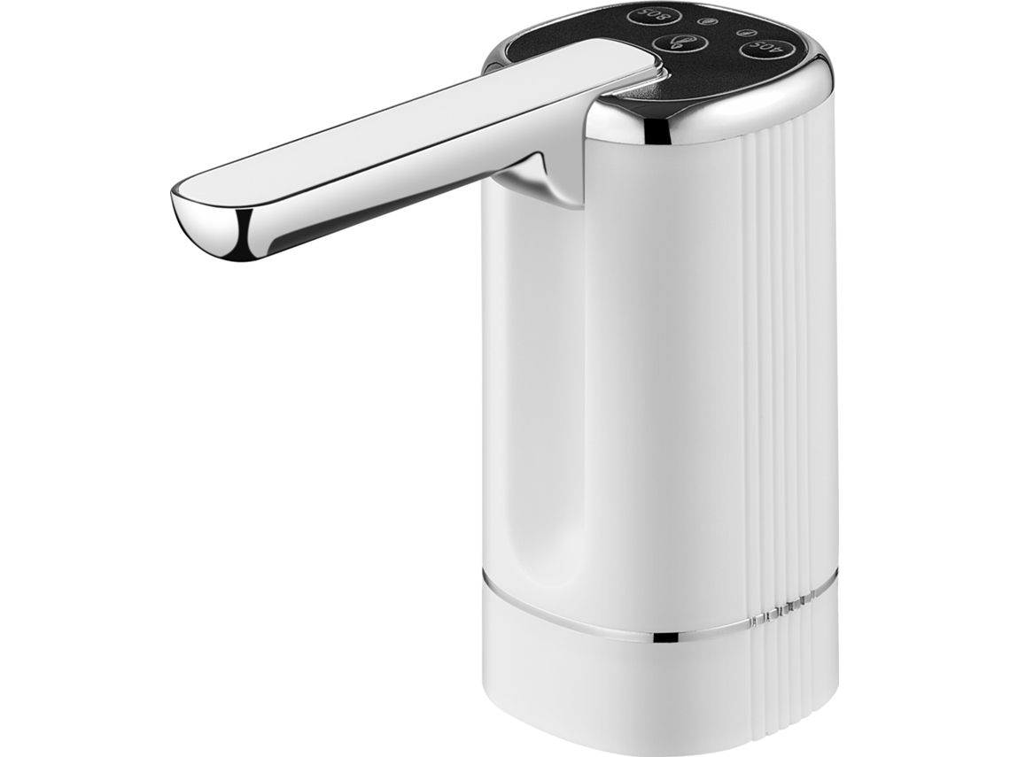 Dispensador de agua portátil de 5 galones, bomba automática plegable para agua potable, Chrui (blanco)