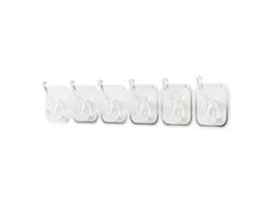 Gancho de pared acrílico autoadhesivo, multifuncional, cortable, sin perforaciones, para cocina y baño