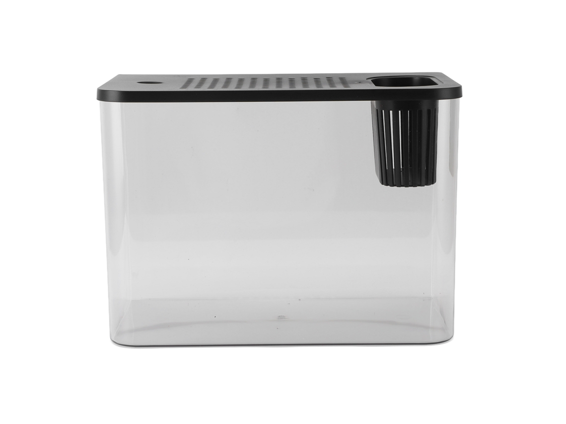 Acuario Pequeño De Plástico Transparente Para Peces, Camarones, Bettas, Tortugas, De Sobremesa.