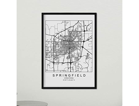 Poster NACNIC Mapa de Springfield (A3)