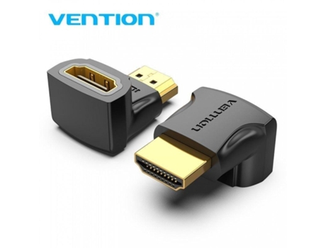 Adaptador Hdmi 4K 90º VENTION Aiob0-2/ Hdmi Macho Hdmi Hembra/ Pack 2 Uds