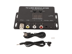 Modulador Av A Rf Para Tv Con Control Remoto Infrarrojo. Compatible Con Pal Y Ntsc.