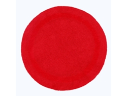Homescapes Luxury Reversible Round Bath Mat - Red