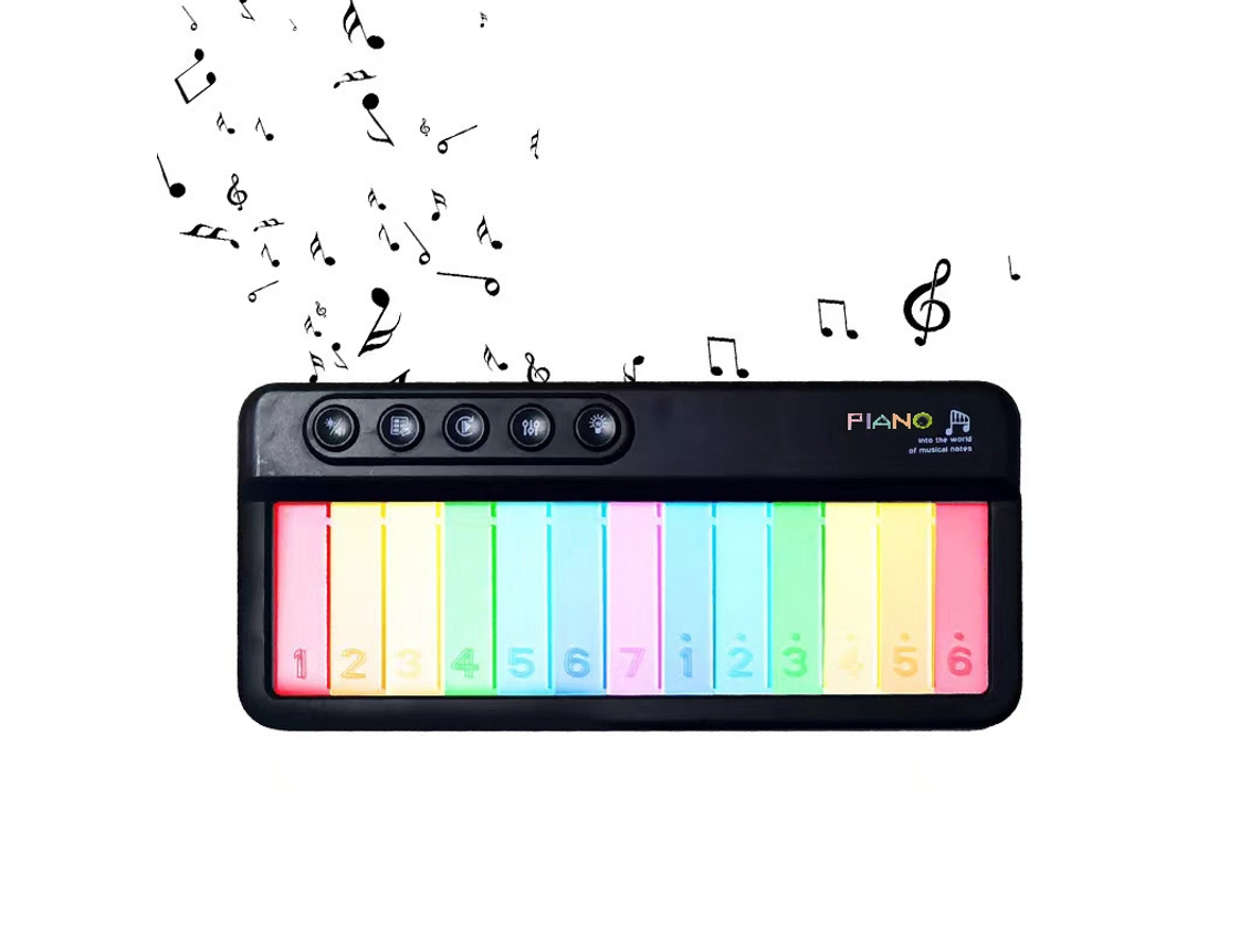 Órgano Electrónico De Juguete Con Pantalla Táctil, Con 5 Efectos De Instrumentos, 12 Clásicos Y 3 Efectos De Luz. Chrui