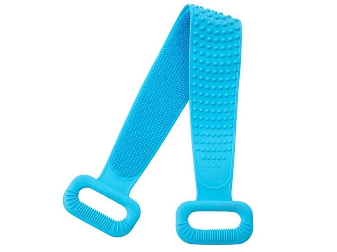 Cepillo De Baño De Silicona, Exfoliante Y Alargado, Cepillo Corporal Para La Espalda, Fácil De Limpiar.