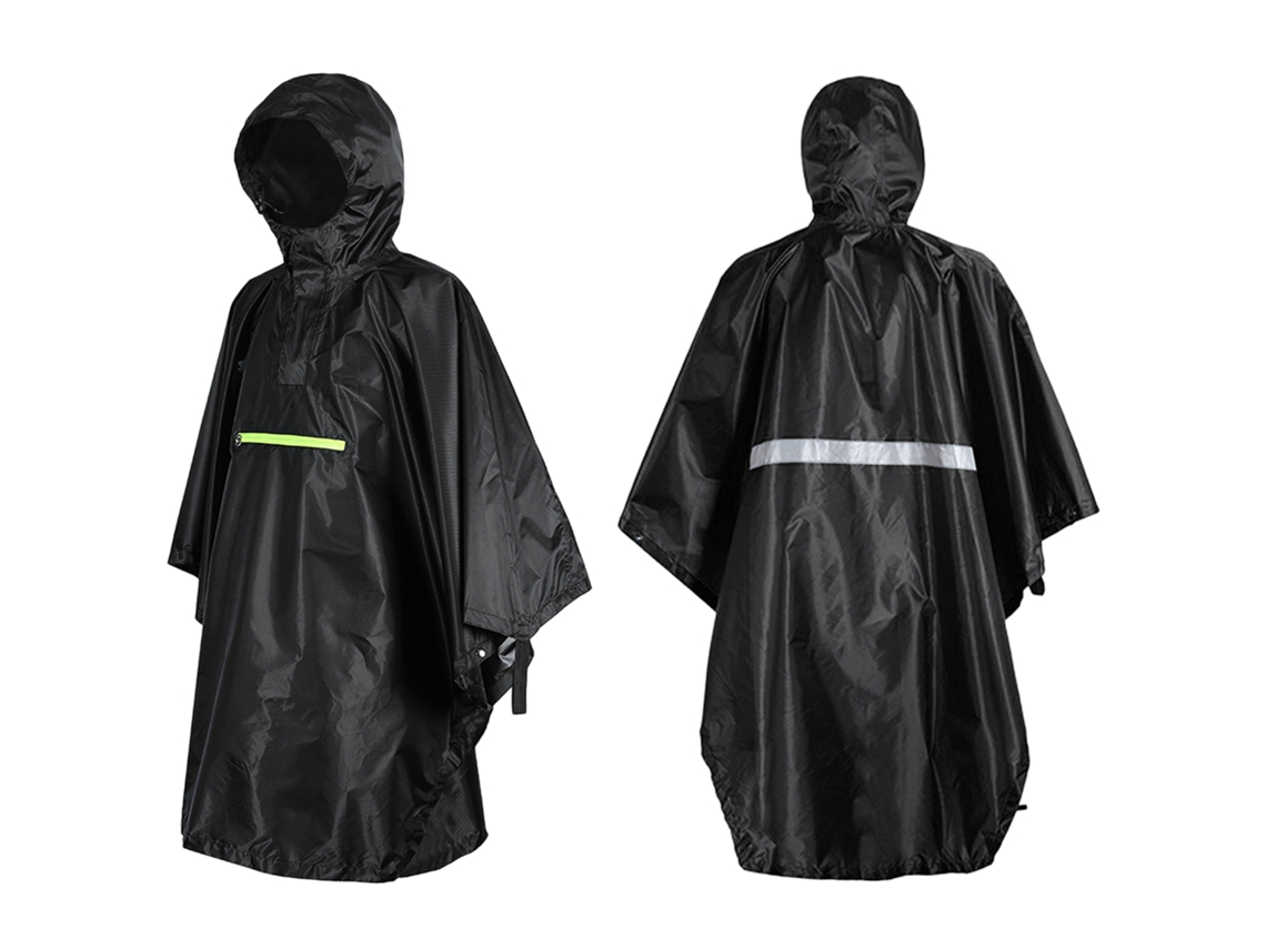 Mono Impermeable Con Cinta Reflectante Para Hombre Y Mujer.