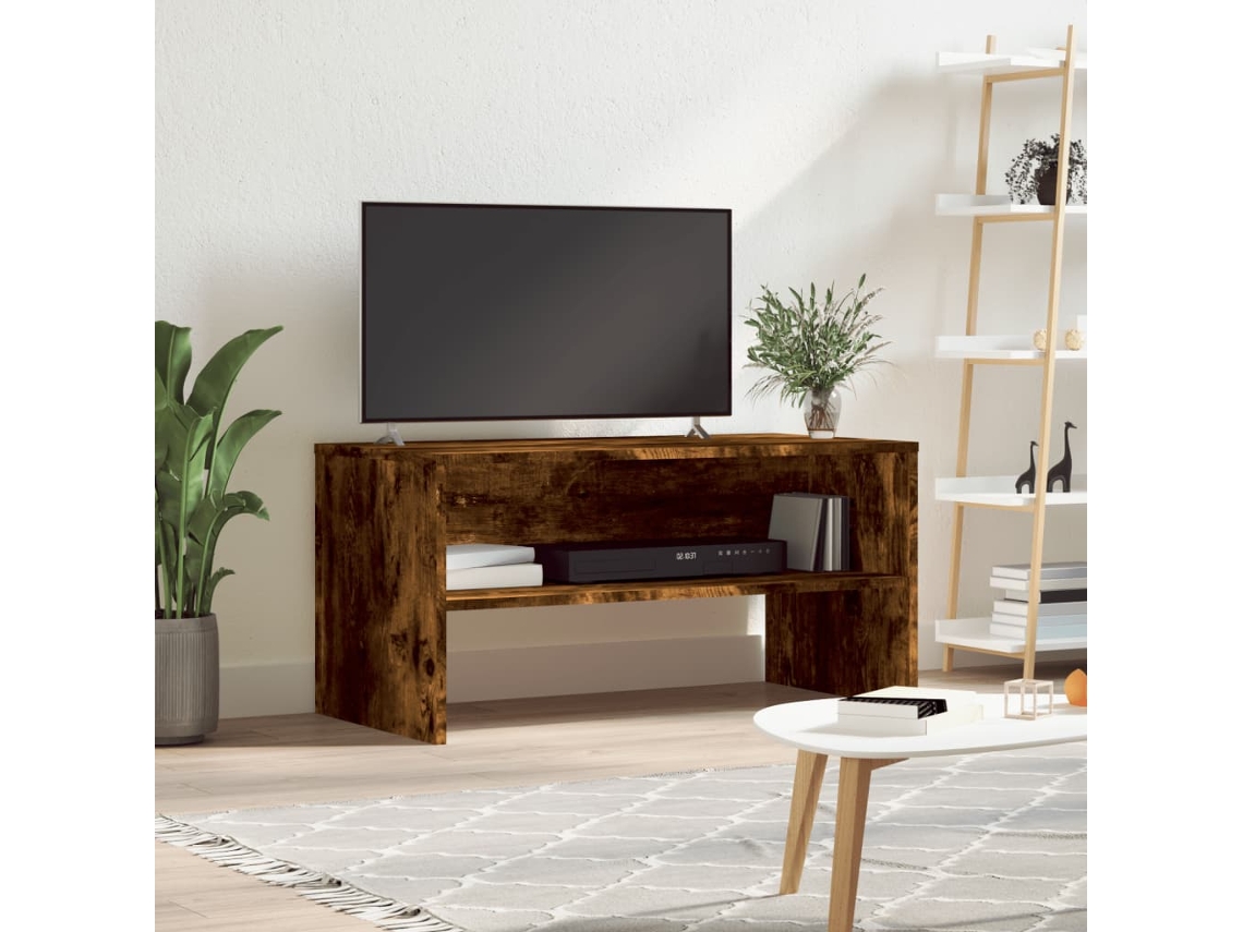 Mueble para TV | Armario para TV | Armario para TV 80x40x40 cm, Derivados de madera de roble ahumado