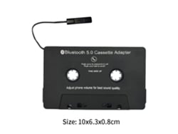 Adaptador Universal Preto Conversor De Fita Estéreo Bluetooth