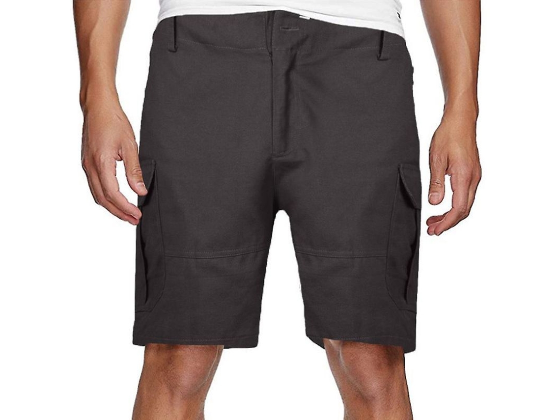 2026-pantalones Cortos Militares Casuales Hombre Con Bolsillos Talla Asiática Camuflaje/sólido