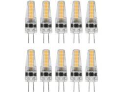 2026altiro-10 Bombillas Led G4, 2w 3000k Ac 12-24v Blanco Cálido Ajustable Para Candelabros, Lámparas De Techo Y Lámparas De Mesa.