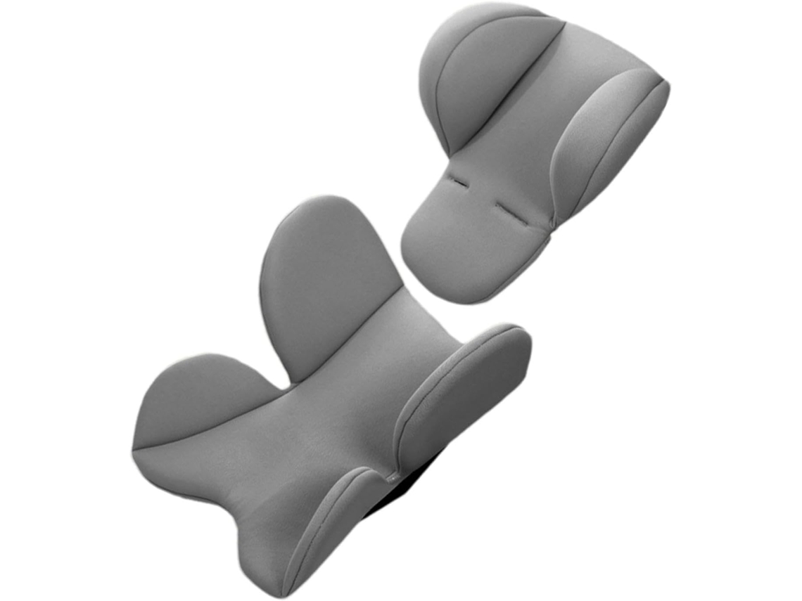 Cojín transpirable para cochecito de bebé Digitallab, con protección para el cuello (gris)
