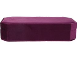 Caja De Joyería Octogonal De Terciopelo Morado Con Múltiples Compartimentos, Caja Pequeña